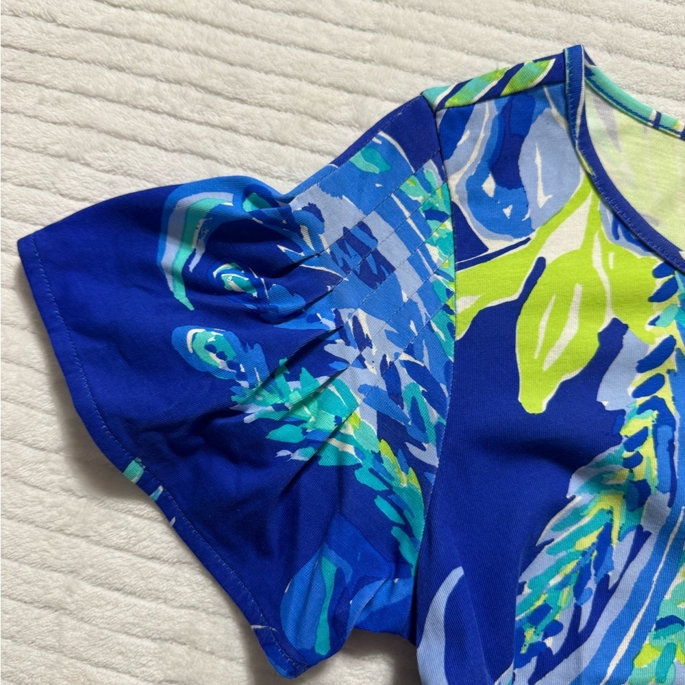 Lilly Pulitzer Tropical Blue and Green Coverup - Picture 9 of 10